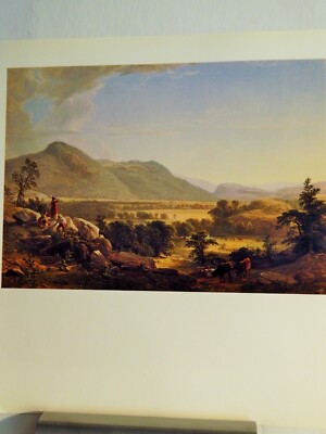 ASHER BROWN DURAND ART PIECE VTG ORIG  1986 reprint