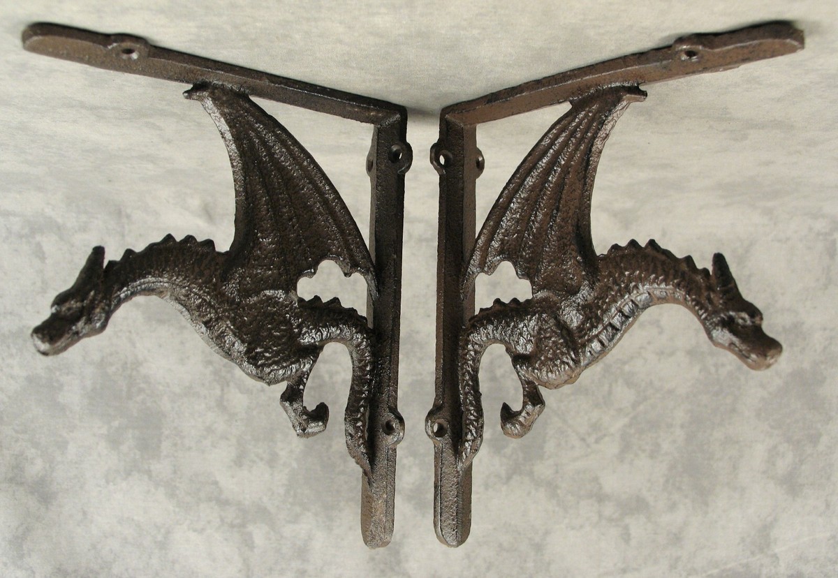 Cast Iron Gothic Wall Mount Dragon Hook Cast Iron Gothic Wall Mount Dragon Hook