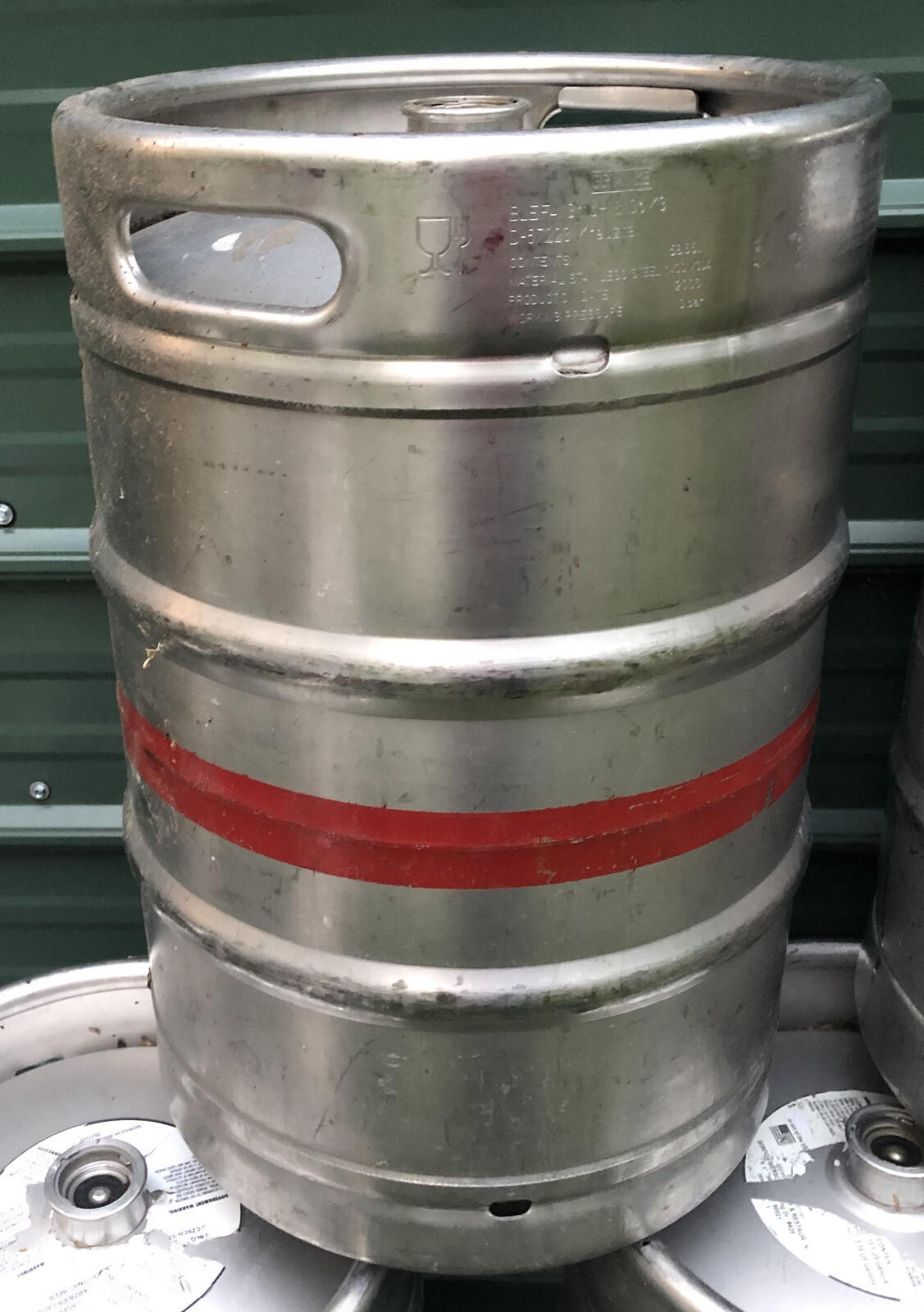 Half Barrel 15.5 Gallon Beer Keg can stainless steel empty rock bottom 3 corny
