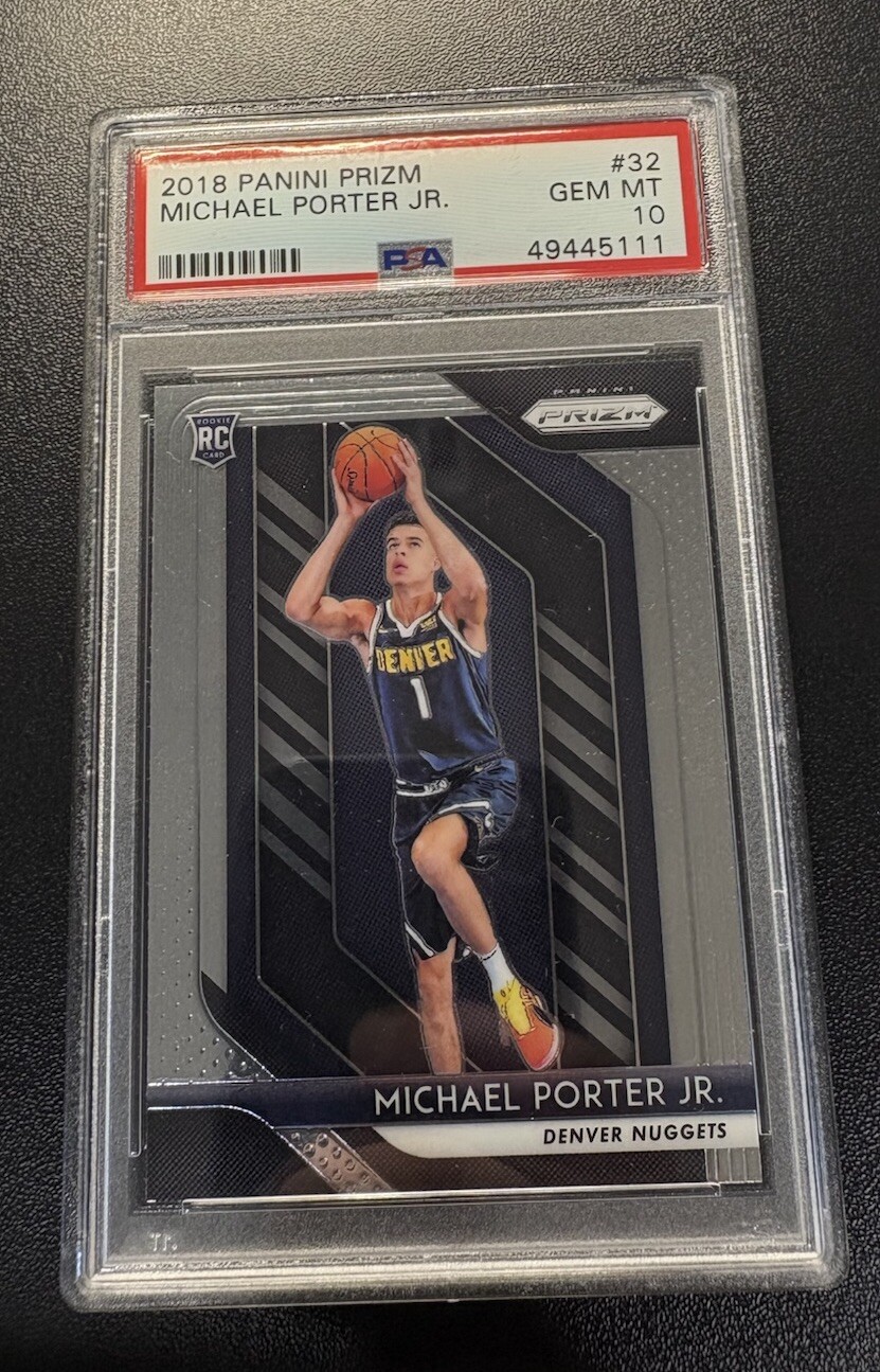 2018-19 Panini Prizm #32 - MICHAEL PORTER JR. - Rookie RC Nuggets PSA 10 PMJS 11