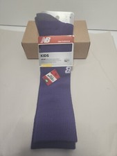 New Balance All Sport Socks - Kids Sz M 9.5 -3 Purple Cushioning Stability Fit