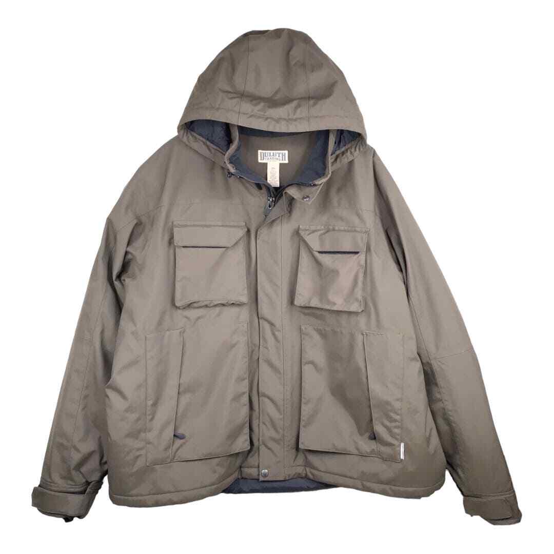 Duluth Trading Brown Whaleback Waterproof Insulated Hooded