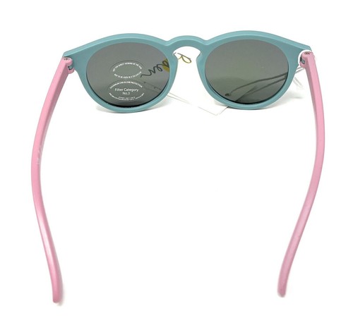 Mini Boden Sunglasses Girls Mirrored Lens Powder Blue/Pink Frames C1447 MLT - Picture 8 of 12