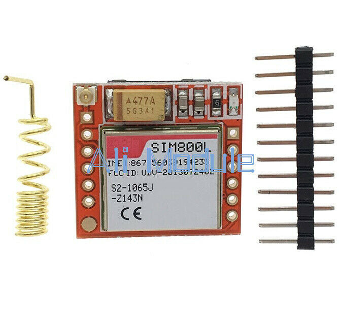 SIM800L GPRS/GSM Module Quad-Band With Antenna - Tiny Board For IoT, Arduino, Raspberry Pi 9 thumbnail image