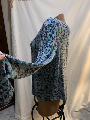 GILLIGAN&OMALLEY トップス ❤️Gilligan and O'Malley Top Womens XL Sleepwear Top Shirt Blue