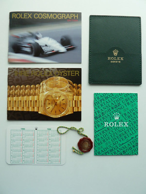 Rolex Daytona Booklet Set 6 Teilig  -- deutsch von 4-1995 --