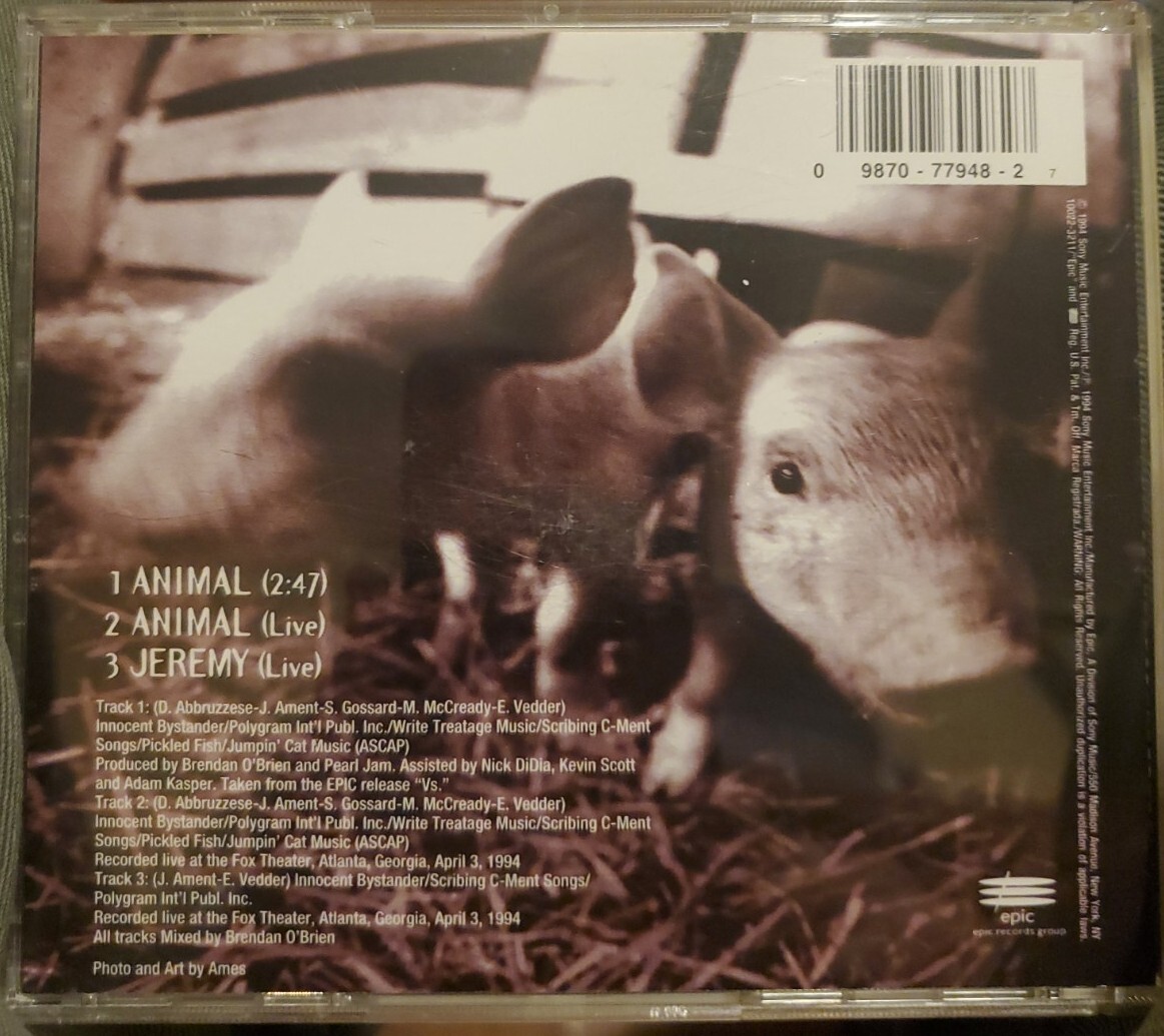 【中古】 Animal / Pearl Jam Pearl Jam - Animal - Amazon.com Music
