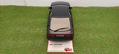 Renault Safrane Miniature Solido 1/18 – Bleu/Vert, Collection – Sans Boîte