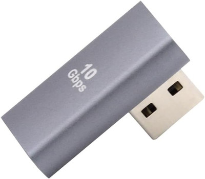10Gbps USB3.0 Male to Female Extension Power Data Video Adapter Low Profile 90 D