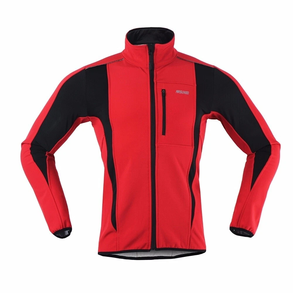 Cycling Jacket Winter Windproof Waterproof Soft Shell Coat MTB Bike Jersey