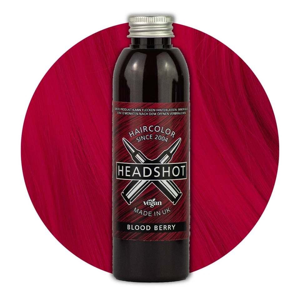 Headshot Blood Berry semipermanente Haarfarbe Tönung rot
