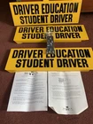 RARE 1980s Vintage Car Top STUDENT DRIVER PLASTIC SIGN