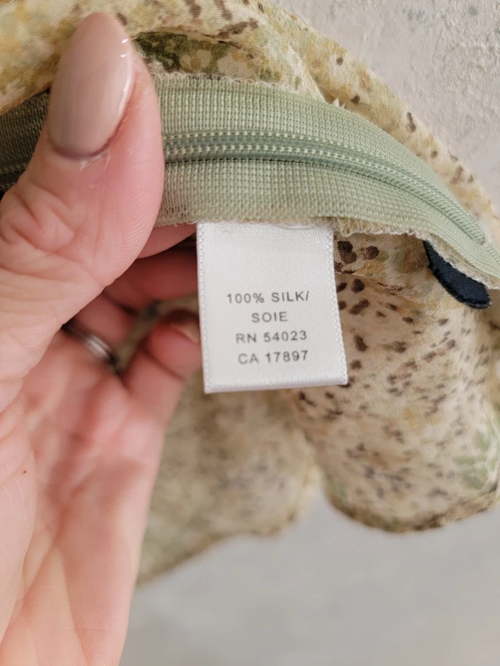 De colección Banana Republic Transparente 100% Seda Volantes Top Grande Hada Romántica Casa de Campo Foto 4 de 4