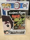 Zach Aguilar Signed Funko Pop! #874 Demon Slayer Tanjiro Glow GITD Chase JSA COA