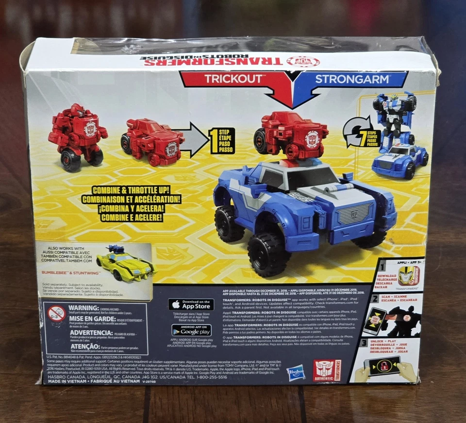 TRANFORMERS ROBOTS IN DISGUISE COMBINER FORCE TRICKOUT & STRONGARM NEW RID 2017 - Image 2 of 4