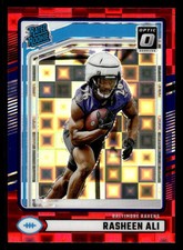 2024 Donruss #347 Rasheen Ali Optic Red Pandora Prizm Rookie Ravens