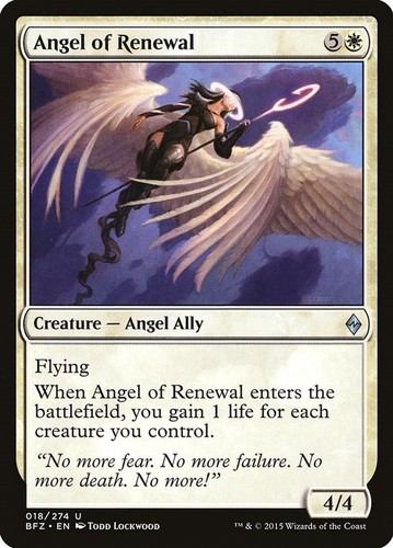 Angel of Renewal 18/274 Battle for Zendikar