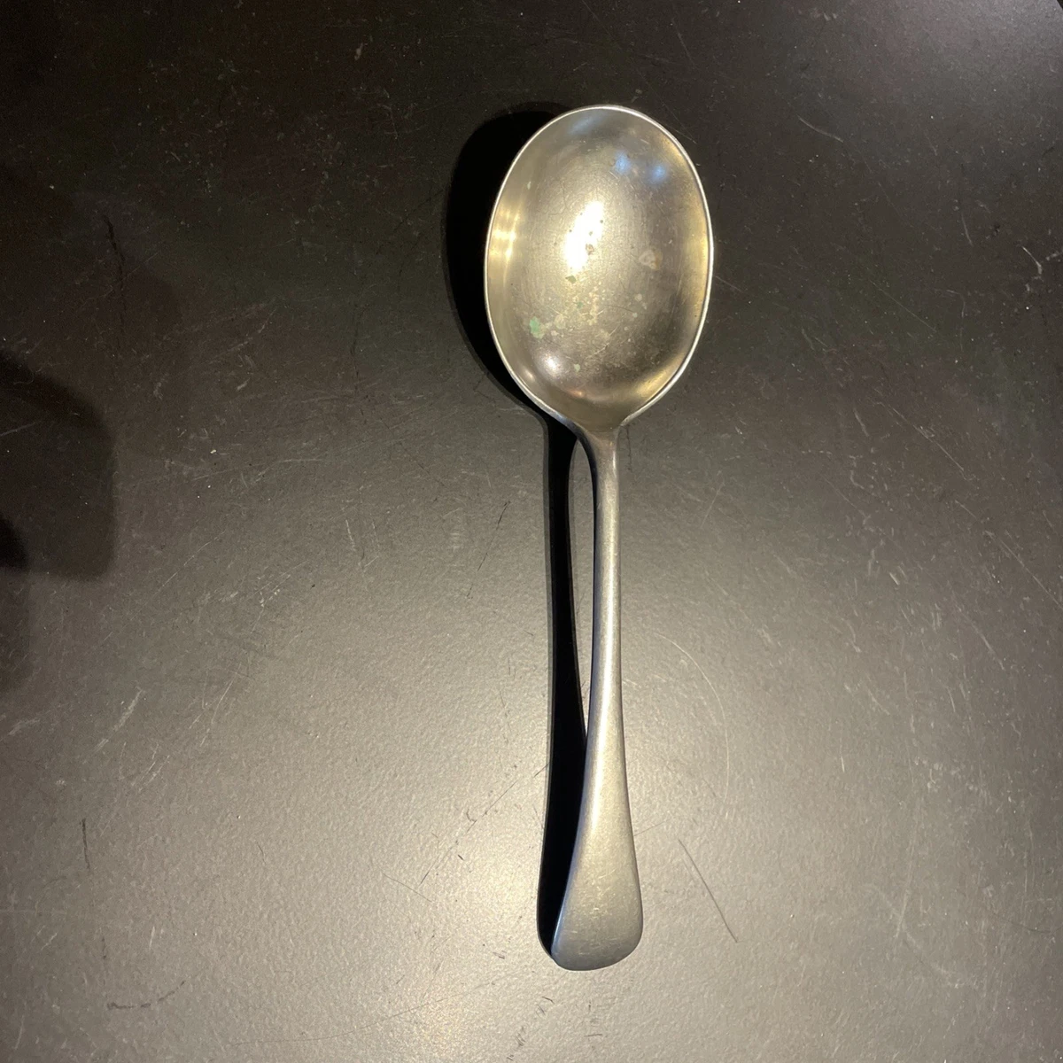 DIXON RESISTARN Spoon With Trumpet &banner Makers Mark NS Sheffield Cutlery