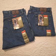 WRANGLER Mens Jeans -2 PAIR NEW PRE-OWNED FIVE STAR PREMIUM DENIM Never Worn