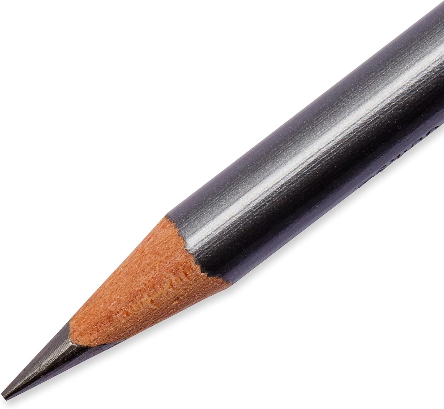 12 Pack Ebony Graphite Drawing Pencils &ndash; Black Art Sketching Set