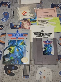 Top Gun: The Second Mission Nintendo NES, 1989 CIB LIMPIADO Y PROBADO MUY RARO 