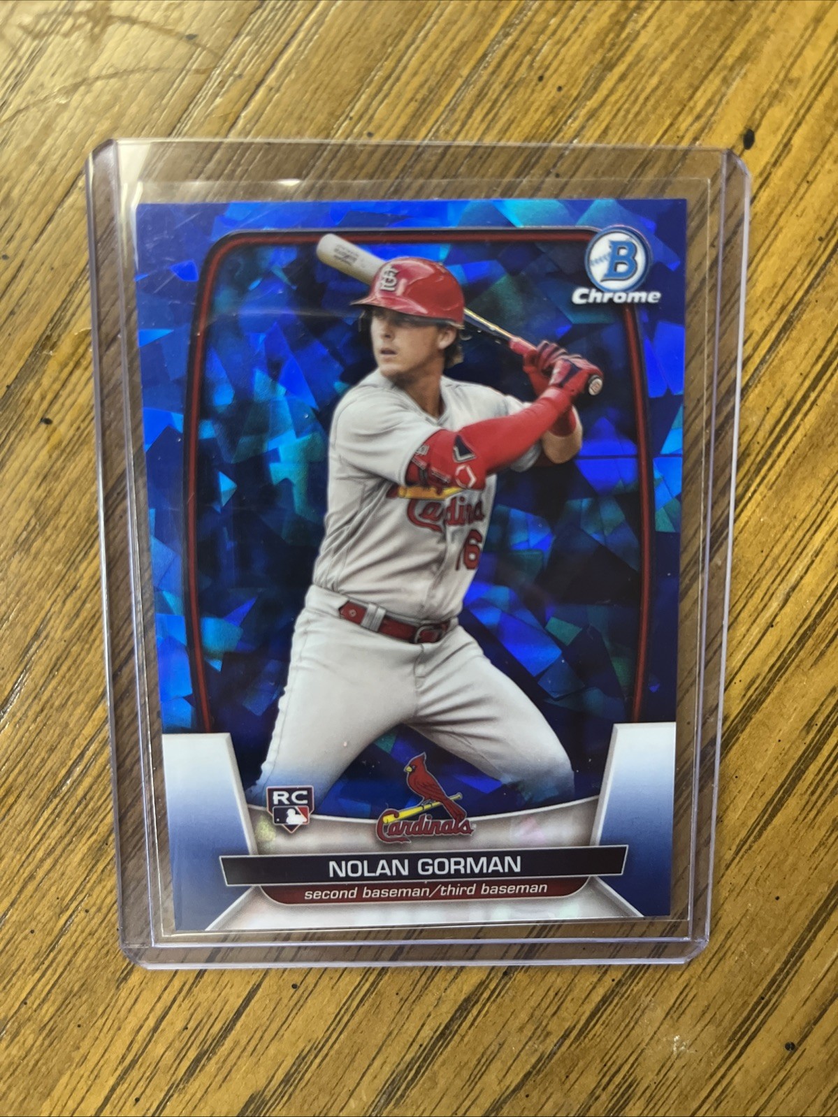 2023 Bowman Chrome Sapphire #48 Nolan Gorman St. Louis Cardinals