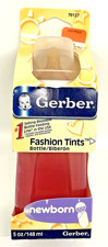 Gerber Baby Bottle Fashion Tints Plastic Nurser VTG Vintage 2004 red