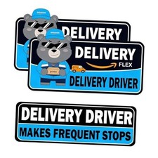 Flex Delivery Driver Car Magnet, 3PCS Frequent Stops Removable Set, Delivery