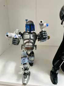 Star Wars  LEGO Darth Vader Buildable Figures/Clone Commander & Jango Fett.