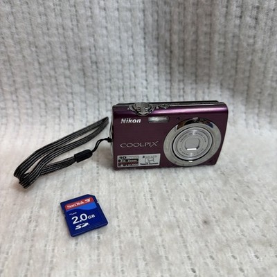 Nikon Coolpix S230 Digital Camera Purple Plum 10.0MP Touch Screen