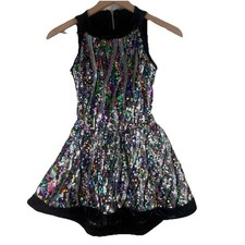 Curtain Call Multicolor Sequin Dance Costume Dress