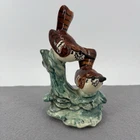 Stangl Pottery Double Wren Bird Figurine  3401D 6.5 Tall Vintage Repaired