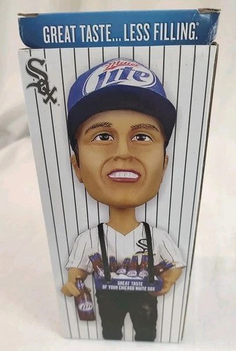 Chicago White Sox Miller Lite Beer Vendor Bobblehead MLB Baseball NIB NEW