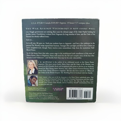 Book 6 - Harry Potter and the Half Blood Prince Unabridged 17 Compact Disc - Picture 4 of 8