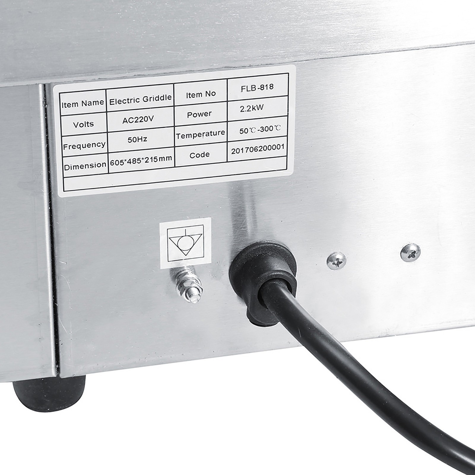 Stainless Steel Electric Griddle Countertop Hot Plate Commercial BBQ Grill UT