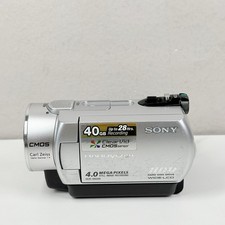 Sony Handycam DCR-SR200 4MP 80X Digital Zoom Camcorder Silver No Battery Works
