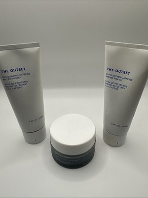 The Outset Exfoliating Caffeine Micro-Polish - White and Gray