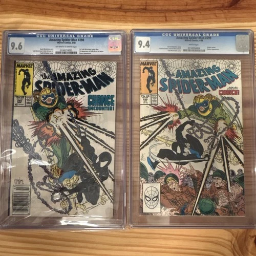 Amazing Spider-Man #298 & #299 CGC 9.6/9.4 1st Todd McFarlane & 1st Eddie Brock