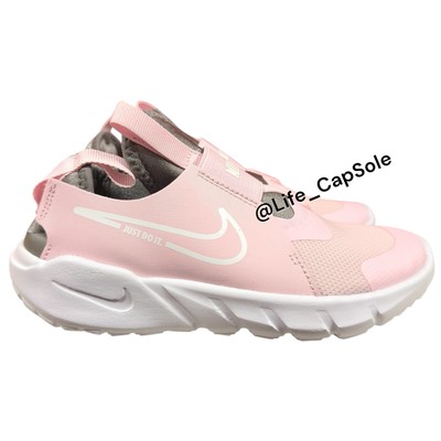 Size 13.5 Nike Flex Runner 2 DJ6040-600 Pink White Girls Slip On Shoes Sneakers