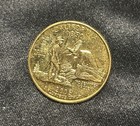 California State Quarter Coin Design Gold Tone Lapel Pin Tie Tack Pinback — photo 1