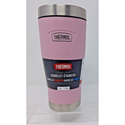 Thermos Icon Series 16oz Leak-Proof Tumbler Pink Stainless Steel IS1012GTSP4