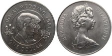 Bermuda - One Dollar 1981 - Royal Wedding 