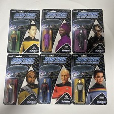 SUPER7 STAR TREK THE NEXT GENERATION COMPLETE SET! ReAction NEW SEALED 2021