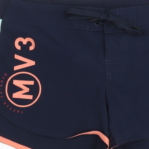 Pantalones cortos deportivos para mujer Reebok azules M - Imagen 9 de 12