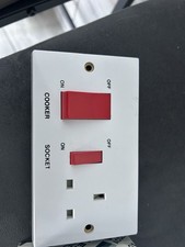 Hager Sollysta 45A Cooker Switch Control Unit White x40 units all together 