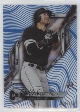 2018 High Tek Pattern 1 Waves/Diagonals Blue Rainbow Foil Nick Delmonico 08jk