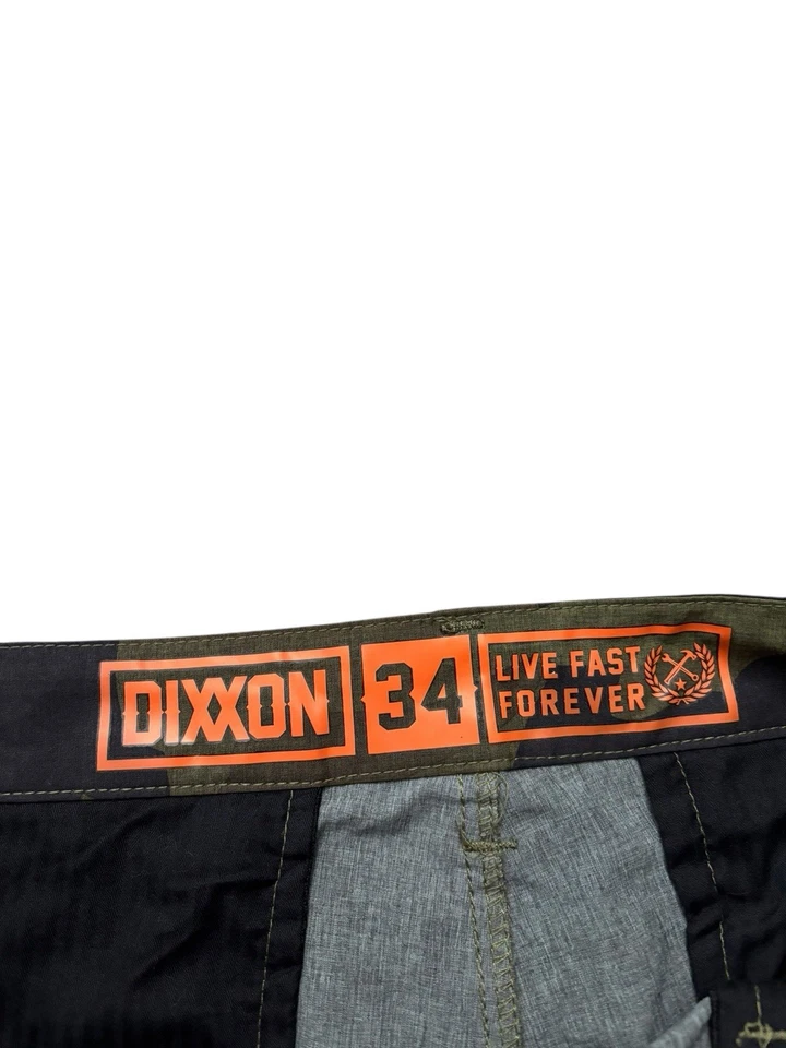 Dixxon Shorts Mens Size 34 Green Camo Performance Stretch Summer Lightweight 10" - Image 3 of 4