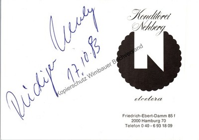 Original autograph Rüdiger Nehberg ''Sir Vival'' (1935-2020) /// autograph signed