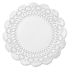 Hoffmaster  Cambridge Lace Doilies, Round, 10", White, 1000/Carton