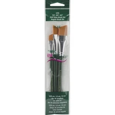 Plaid:Craft 1278 One Stroke Brush Set-3/Pkg